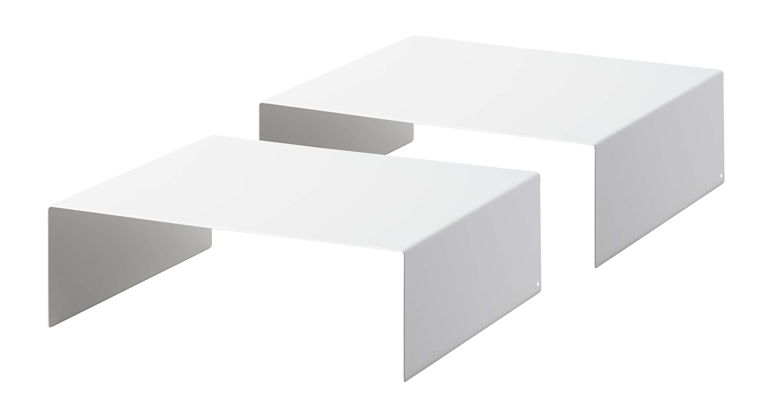 

Yamazaki Under-Box Storage Rack, Set of 2, White, Approx. W31 x D27 x H10cm, Tower, Effectively Utilizes Dead Space, Gap Storage, 5566