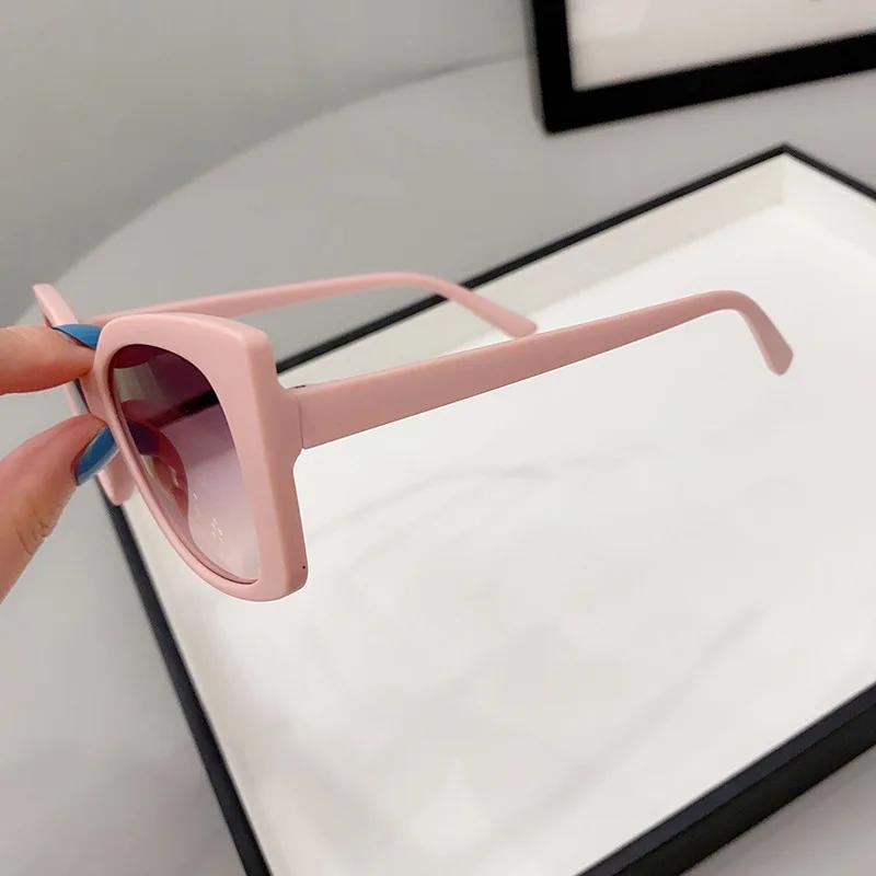 Women'S Fashion Simple Style Eye Protection Sunglasses Retro Square Frame Sunglasses Men'S Fashion Outdoor Travel Sunglasses