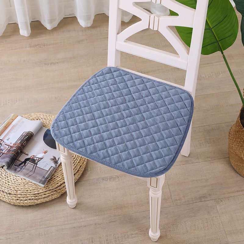 

Simple Home Thick Short Hair Fresh Chair Cushion HD001 Blue Neutral 45*47cm