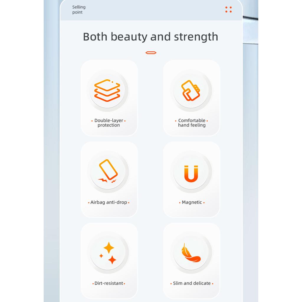 BIBERCAS New Mobile Phone Case With Magnetic Suction And Four-sided,military-grade Anti-drop Mobile Phone Protective Case With Carbon Fiber Texture