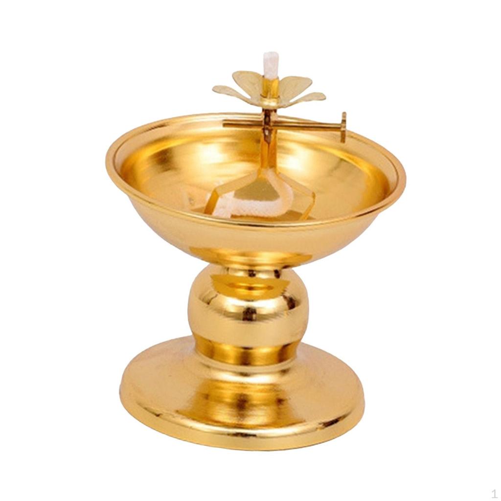 Butter Lamp Holder for Ghee, Candle Stand Altar Use, Tea Light Home Decor