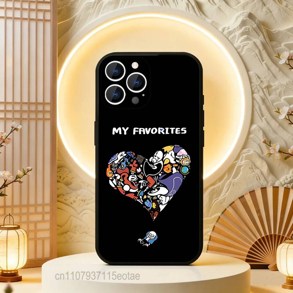 Game U-Undertale S-Sans Phone Case Silicone Soft For IPhone 16,17,15,11,13,12,14,Mini,Pro,Max,Plus,Air,E Black