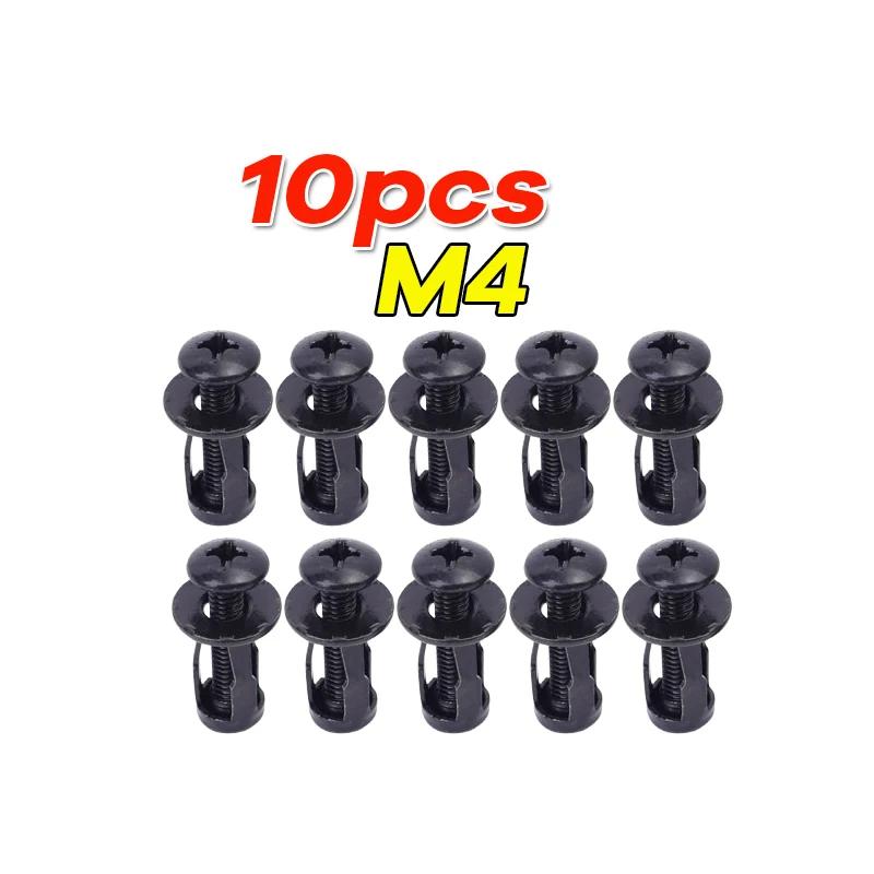 M4/M5/M6 Petal-shaped Rivet Nut Bolts Kits Expansion Metal Rivet Nuts Car License Plate Mounting Clamps and Fasteners