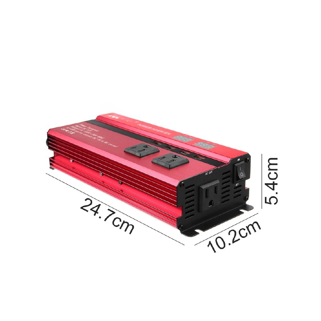 4000W Solar Power Inverter 220V Peaks Voltage Transformer Converter DC To AC 110V/220V Car Inverter Sine Wave Inversor