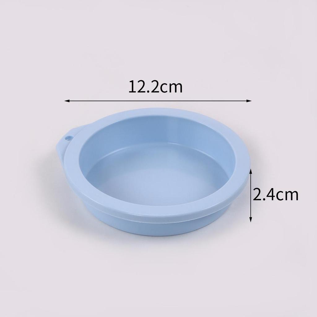 Silicone 3-Hole Round Cake Mold, 4-Inch Multifunctional Baking Pan