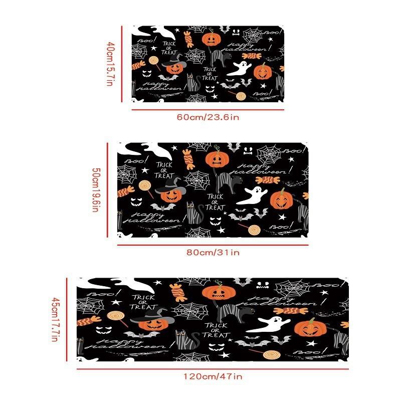 Halloween Kitchen Floor Mat Home Entrance Doormat Living Room Carpet Decor Hallway Balcony Runners Rugs Bathroom Anti-Slip Mat