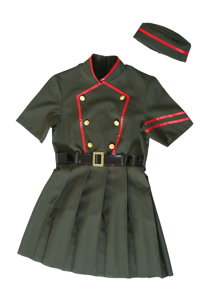 Clearstone Tokimeki Graffiti Cosplay Halloween Army Girl Green Women's