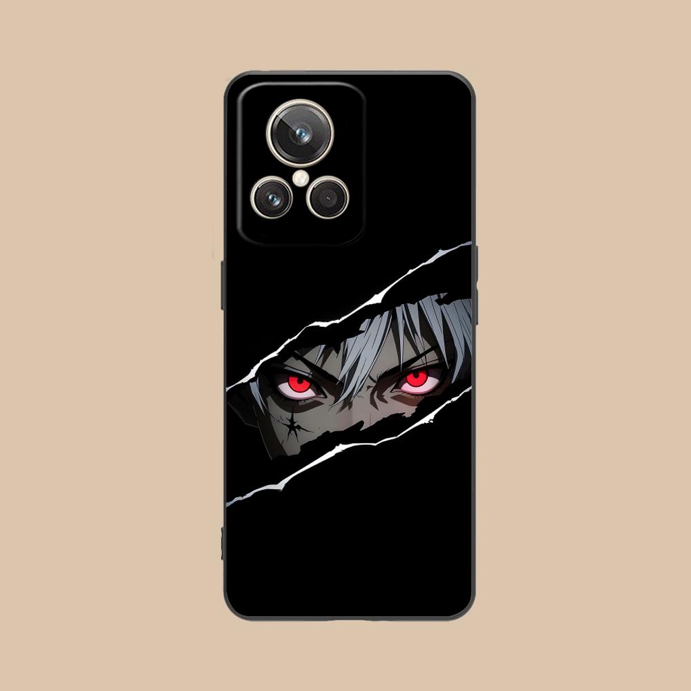 Anime Eyes Phone Case for Realme 15 14 13 12 11 10 9 Pro Plus T i Lite 5G Soft TPU Shockproof Cover