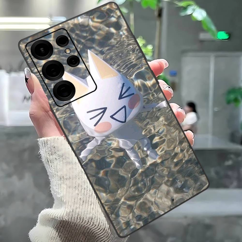 Popular Cute T-Ttoro I-Inoue Cat Phone Case For Samsung S 24 Fe 25 Ultra Plus 20 Lite 21 30 22 23 24 22 Ultra 5G Fundas