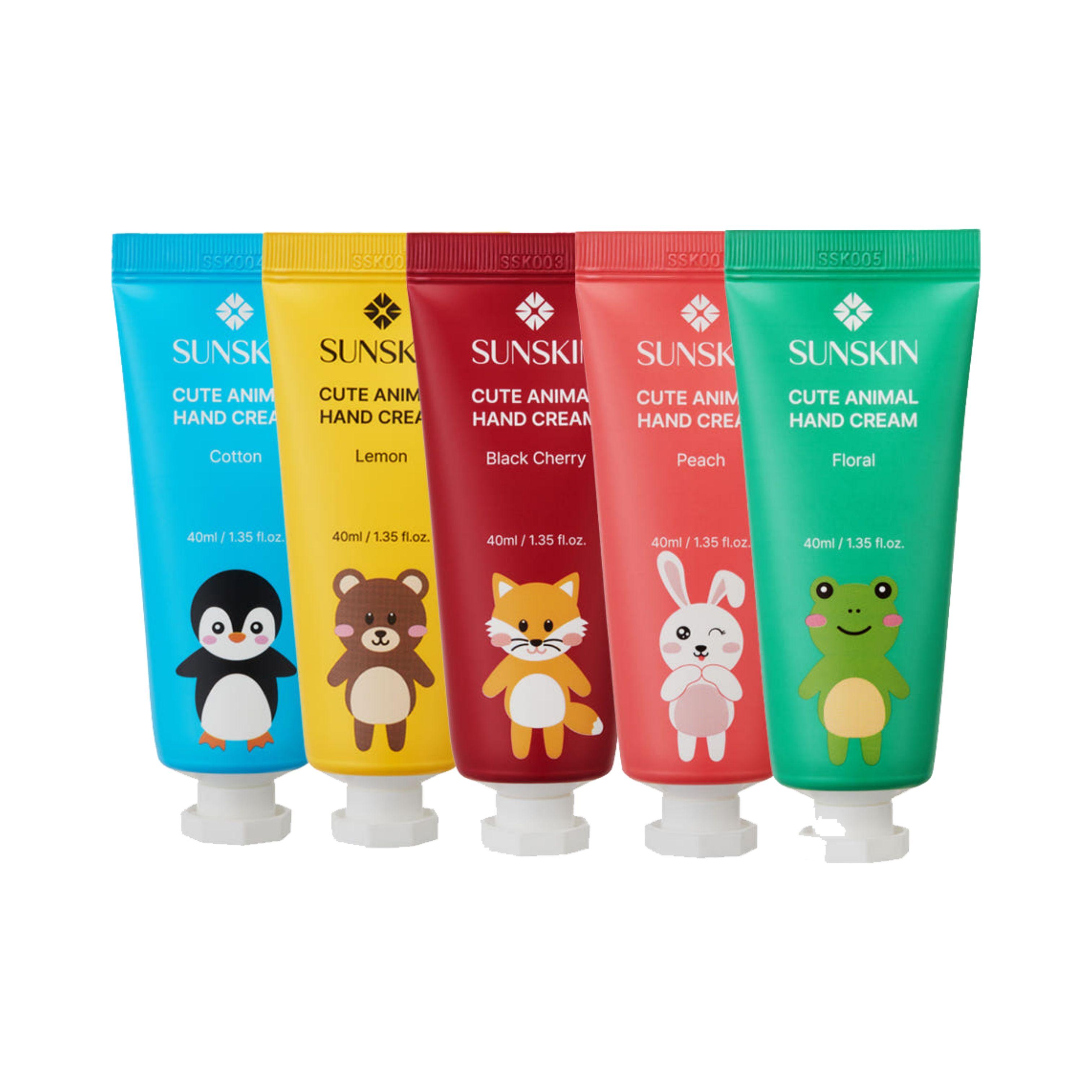 SUNSKIN Cute Animal Hand Cream 40ml x 5