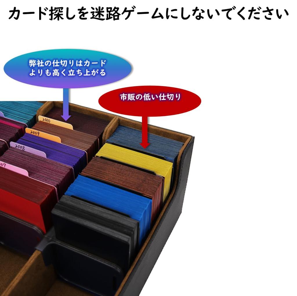 Carcasă pentru carduri de tranzacționare Cutie pentru carduri Cutie de depozitare Placă de separare a slotului de afișare cu opritor pentru carduri pentru a fi folosită pentru interiorul cardurilor MTG diverse 3000+ "Poate