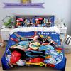 3pcs UFO Robot Grendizer2 Cover Set - Personalized Name, HD Printed Bedding with 1 Cover and 2 Pillowcases - Perfect for Home Decor, Easy Care