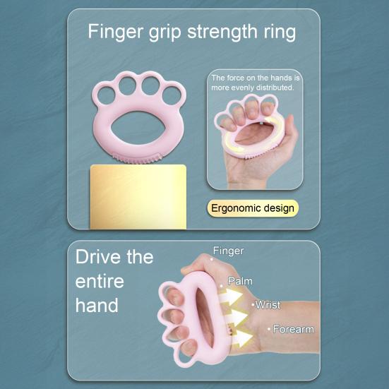 Hand Grip Strengthener Finger Exerciser 10/20/30/40/50/60Lbs Grip Strength Trainer Ring Arthritis Hand Therapy Rehabilitation Workout Equipment