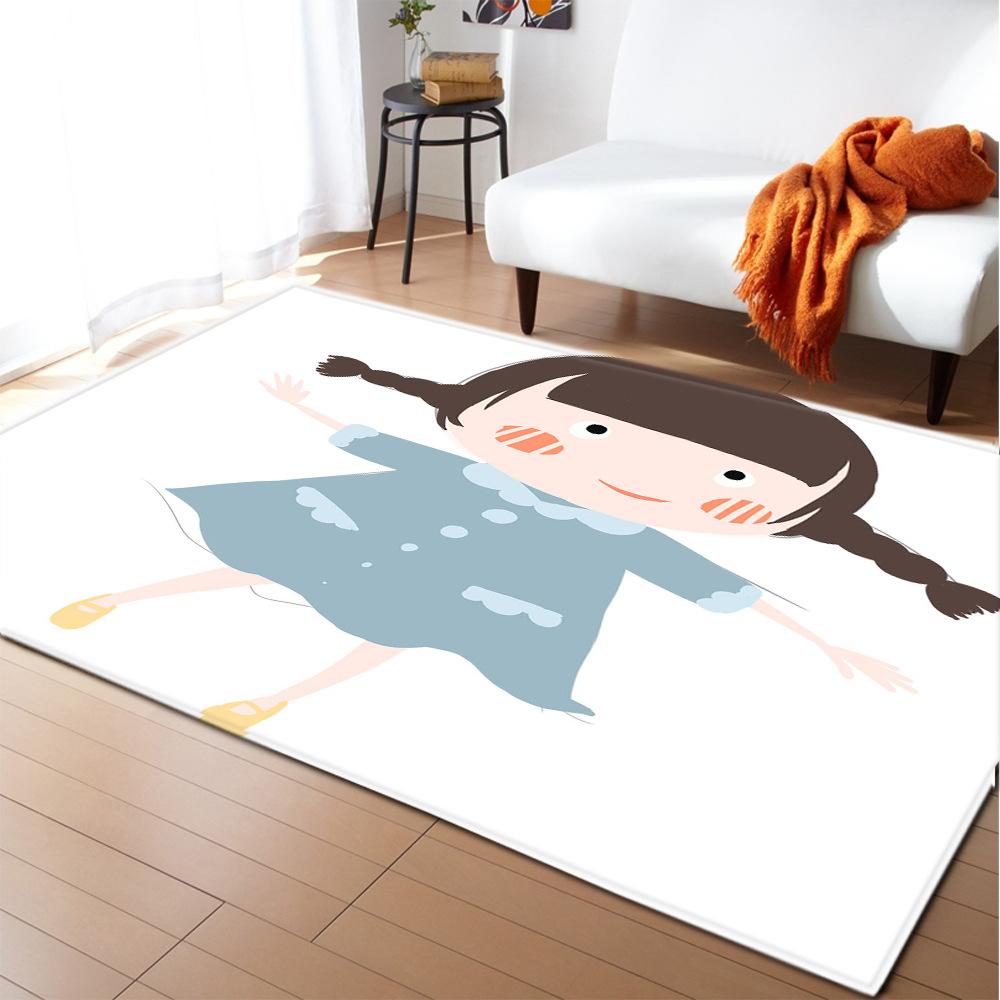 Cute Star Home Door Mat Water Absorbent Non-Slip Floor Mat Bathroom Non-Slip Mat Bedroom Carpet
