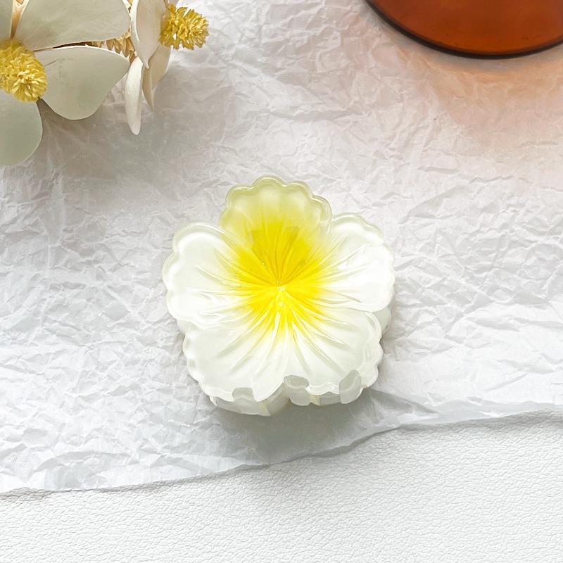 Egg Flower Hair Clip SetBauhinia Flower Back Head Grab Clip Elegant Shark Clip Hair Accessory Headwear