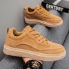 Herrenschuhe Herbst 2025 neue atmungsaktive Schuhe Herren Trend vielseitige Plateau-Sportschuhe lässige Board-Schuhe Lederschuhe trendige Schuhe