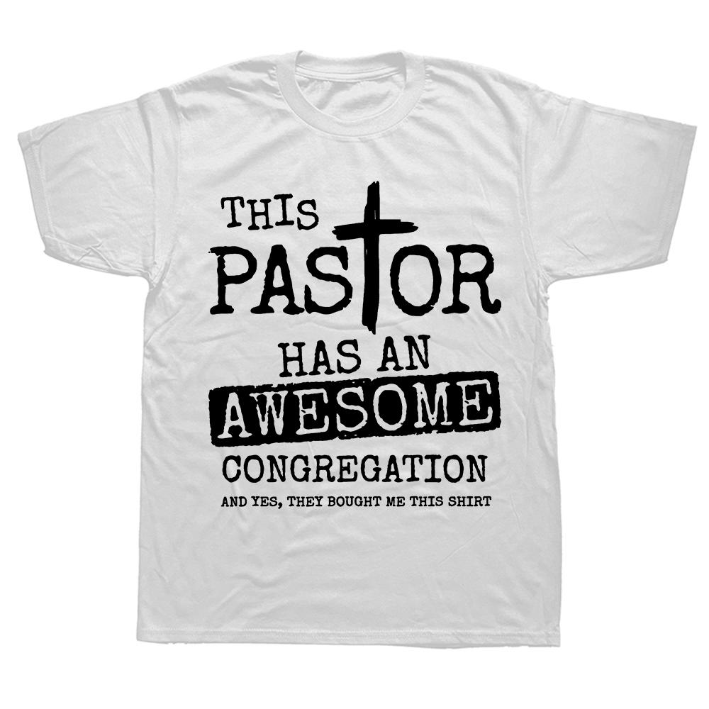 Vtipný pastorový cool křesťanský trička léto bavlna streetwear krátký rukáv dárky pro manžela přítele tričko pánské oblečení