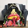 Frog On Mushroom Under Moonlit Sky Gift Personalized Blanket Personalized Name Soft Warm Cozy Versatile For Sofa Couch Office Bed Picnics For All