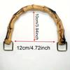 EcoChic Handmade Woven Bag Handles | Resin Bamboo-Style Crafted Plastic Carry Loops, DIY Replacement Handles for Handbags
