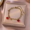 Elegant 18K Gold Titanium Steel Bracelets: European & American Fashion, Non-fading, Women's Versatile Personality Hand Jewelry