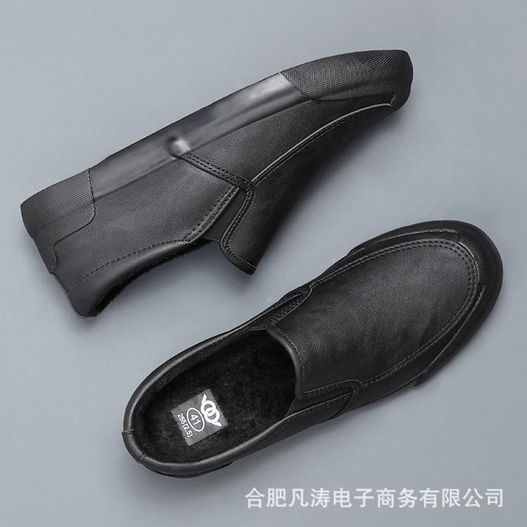 Plus Size 45 46 New High Quality Men's Cotton Shoes Warm Short Plush Winter Hot Fashion Slip-On Shoes Ankle Boots Casual Shoes