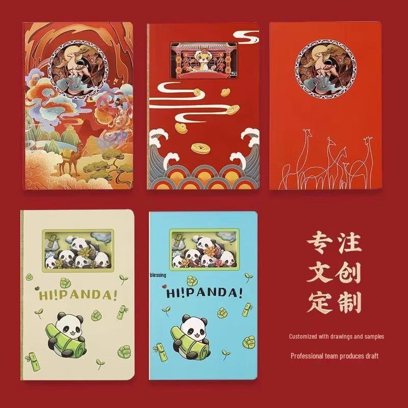 3D Paper Sculpture Notebook: Customizable Hollowed-Out Souvenir with Tourist Attractions Stamp Collection and Check-In Diary.