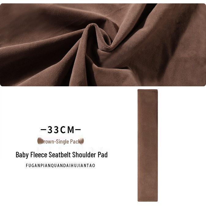 Luxurious Baby Velvet 33cm Seat Belt Shoulder Pad for Mercedes Li Xiang