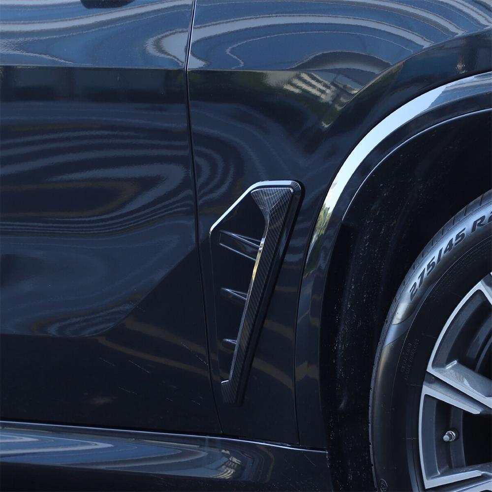 Vzhled uhlíkových vláken Boční křídlo Větrací otvor blatníku Kryty Pro 2019-2022 Bmw X5 G05 X5M