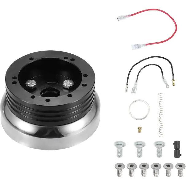 High Quality 5 & 6 Hole Billet Aluminum Steering Wheel Hub Adapter For 1976-1995 JEEP CJ5 CJ6 CJ7 Wrangler Cherokee SW-1033