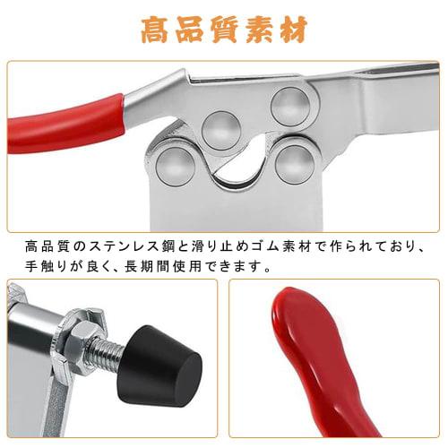 GH-201-A Toggle Clamp for Wood and Metal, 27kg Holding Capacity, Auxiliary Tool for Fixing Metal (Pack of 10)