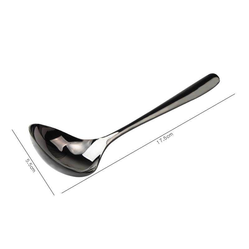 304 Stainless Steel Spoon Japanese Style Trendy Soup Spoon Long Handle Household Large Soup Spoon Short Handle Ramen Spoon