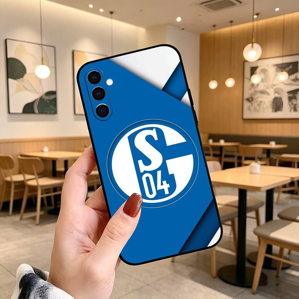 S-Schalke S04  Phone Case For Samsung Galaxy A73,A72,A71,A70,A53,A52,A51,Others Soft Black Cover