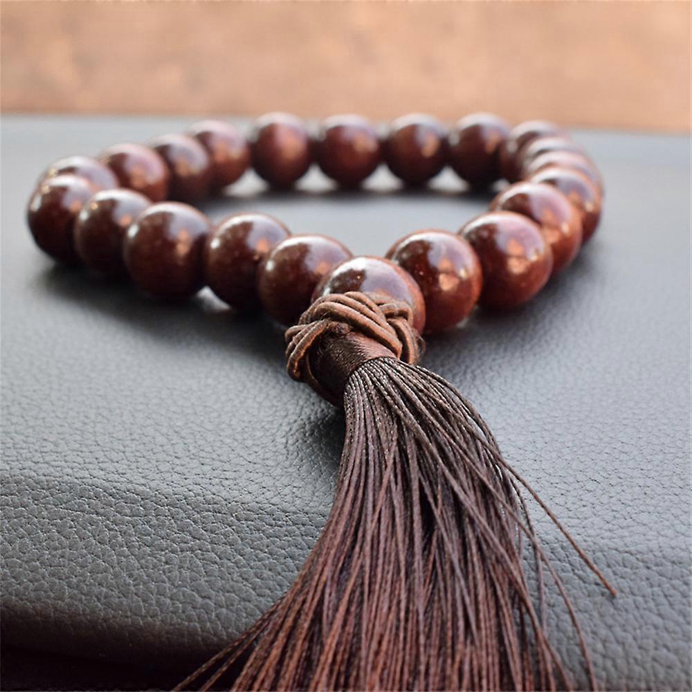Beads Pendant Wood Decoration for Adults On Car Rear View 20mm Rosary Hanging Ornament Gears Shift Decor