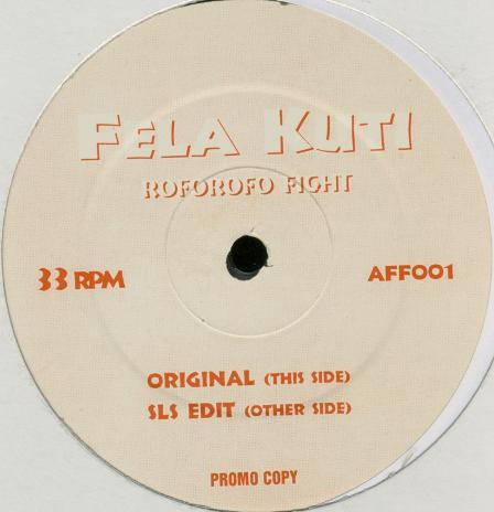 

12inch Record FELA KUTI - Roforofo Fight AFF001 NOT ON LABEL 1999 UK Jazz Used