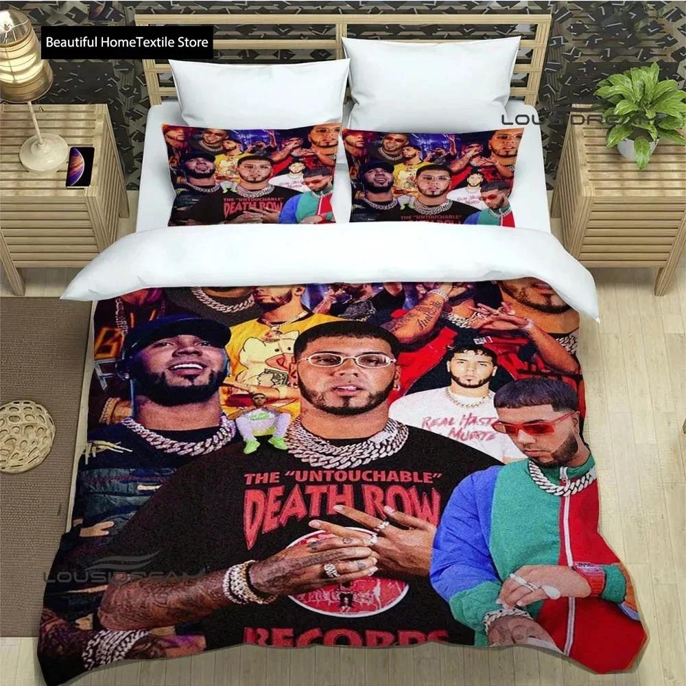 Rapper Anuel AA 3D NEW Duvet Cover Pillowcase Bedding Set Adult Boy Girl Bedroom Decoration Children Single Double Large