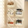 Wall-mounted Storage Box Kitchen Onion Ginger and Garlic Rack Ginger Garlic Wall-mounted Storage Basket Household Seasoning Storage Box