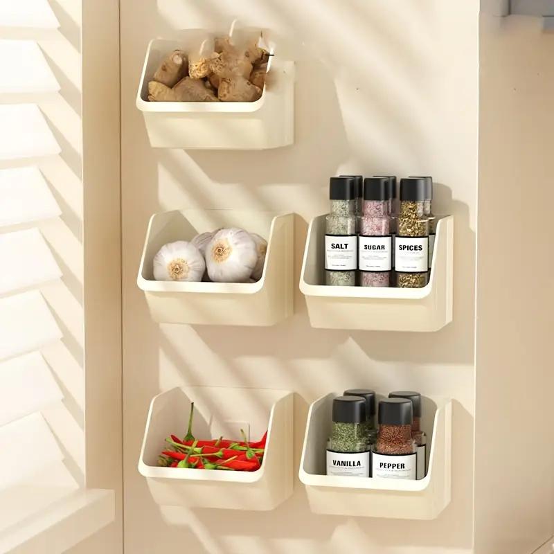 Wall-mounted Storage Box Kitchen Onion Ginger and Garlic Rack Ginger Garlic Wall-mounted Storage Basket Household Seasoning Storage Box