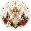 Holiday Window Hanging Decor Christmas Faux Pearl Painting Suncatcher Kit, 3D Nativity/Santa Claus/Bird/Tree Creative Handcrafts Beads Art Craft,