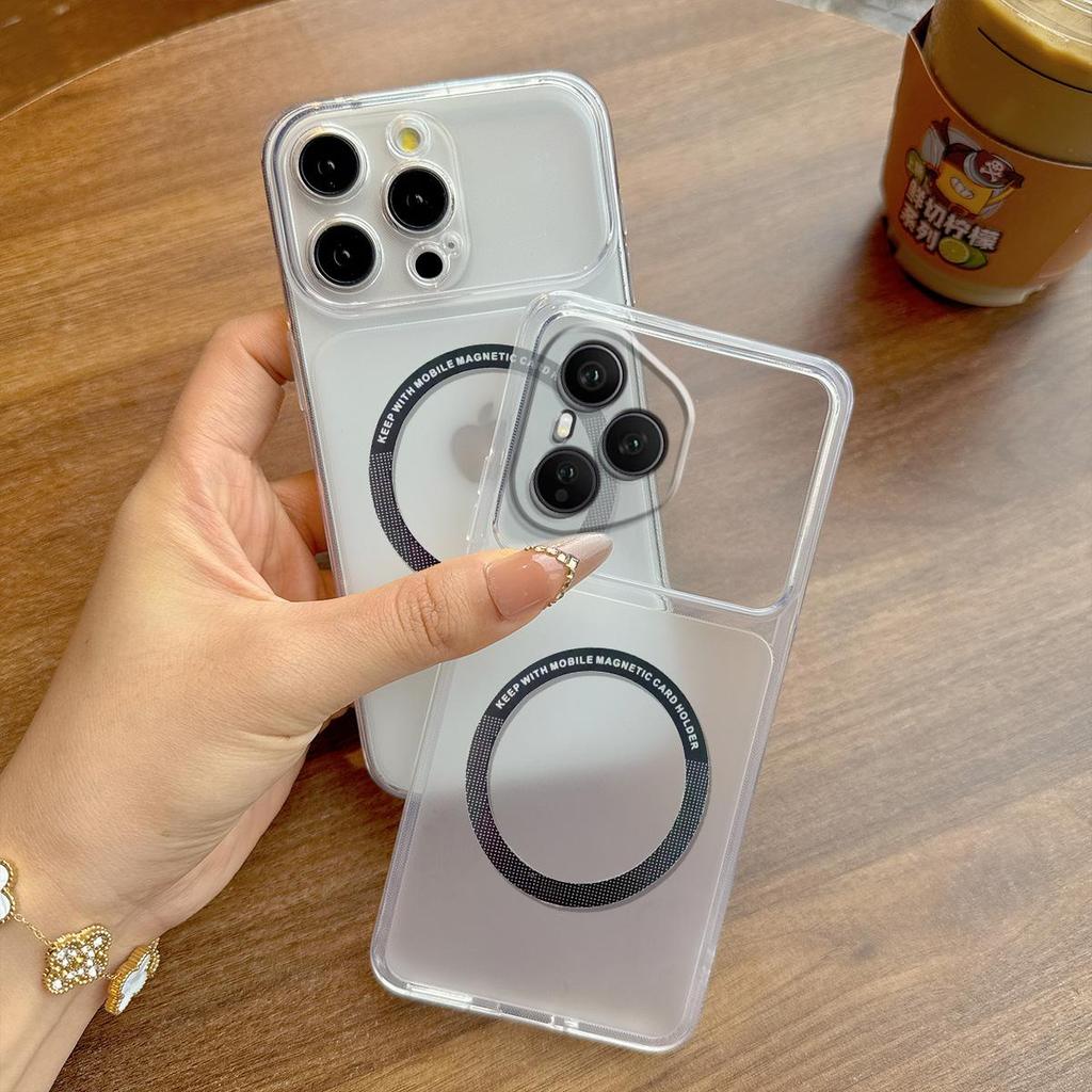 Case for HONOR 400 Pro Wireless Charging Magnetic Ring Casing Anti-Fingerprint Matte Cover