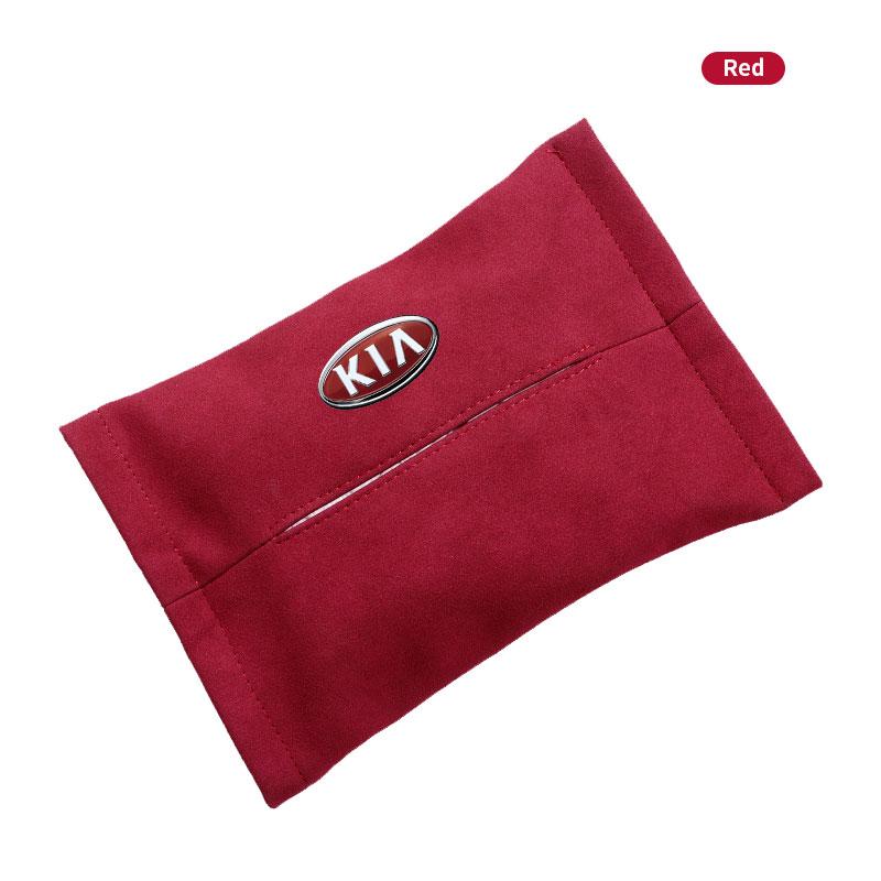 1Pcs 2025 Fashion New Car Tissue Box Holder Sun Visor Seat Back Car Accessories For KIA Sportage Ceed Sorento Cerato Optima Picanto Rio Soul K3 K5