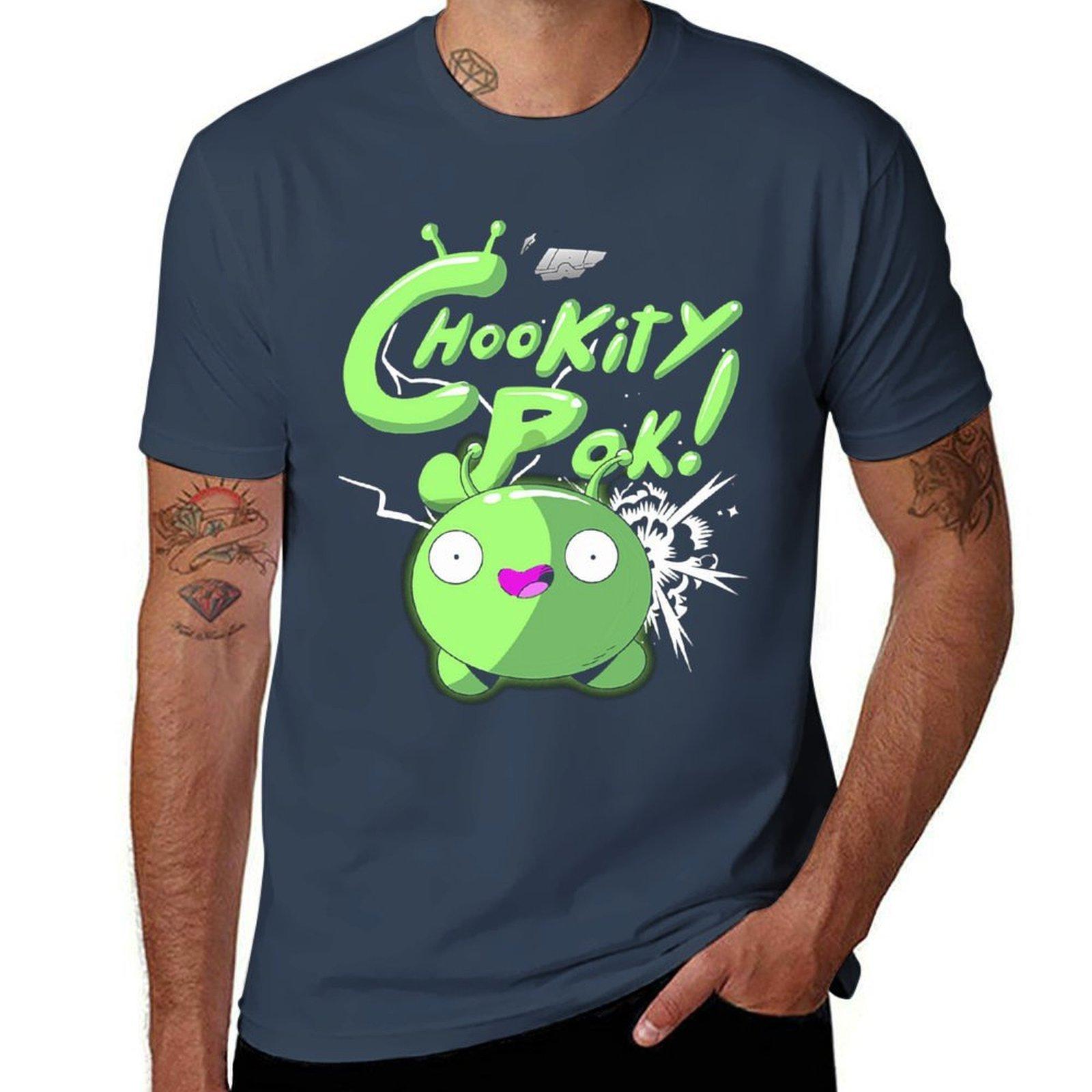 Футболка CHOOKITY POK аниме футболка хлопковая футболка мужская футболка мужская однотонная футболка S