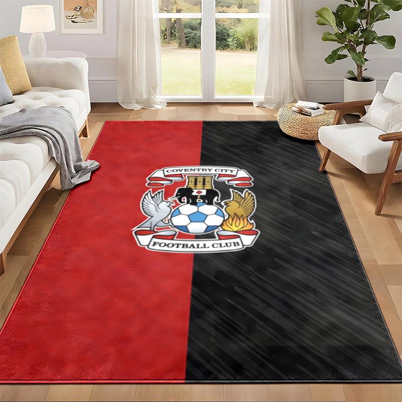 Coventry City F.C. Carpet Door Mat for Living Room or Bedroom Protective Mat Under Chair Office Decoration Christmas Gift Birthday Present