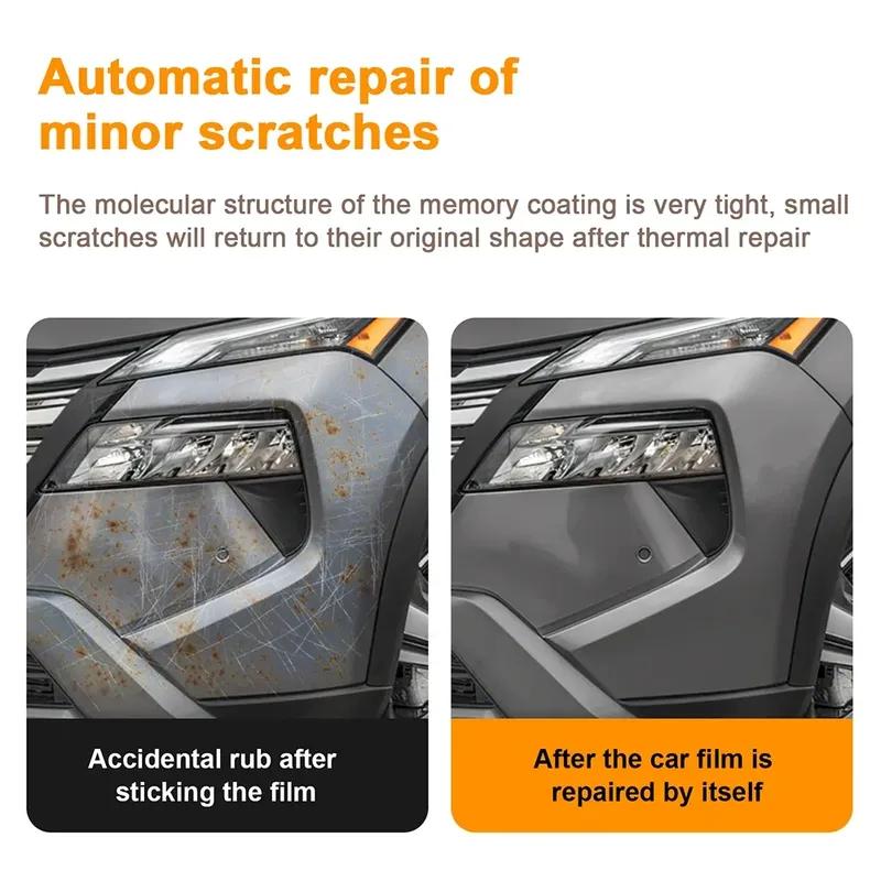 For Nissan ROGUE 2024 2025 Car Headlight Rearview Film B C Pillars Protection Film TPU Pre-cut Anti-scratch Transparent Sticker