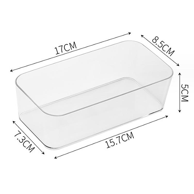 

Прозрачный органайзер для ящика Прозрачный разделитель для ящика Коробка для хранения Органайзер для макияжа для ванной комнаты Коробки-органайзеры для кухонной посуды