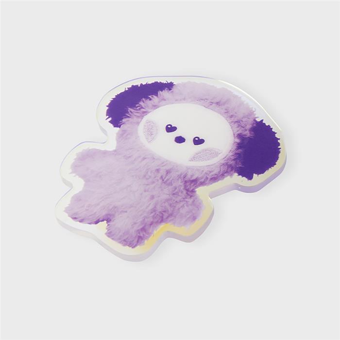LINE FRIENDS BT21 CHIMMY Purple of Wish Minini Acrylic Clip Magnet