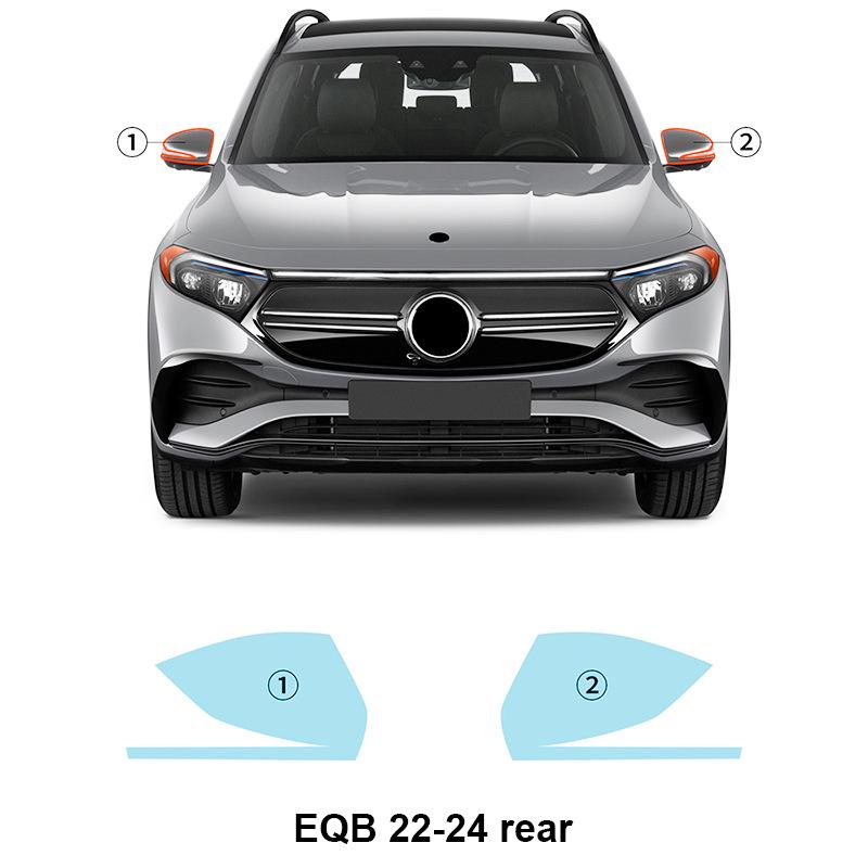 

Mercedes-Benz EQBTpu Пользовательская Прозрачная Защитная Пленка для Фар и Зеркал Transparent Protective Film