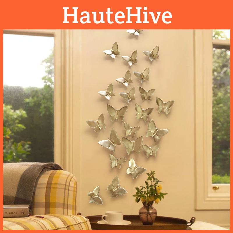 Modern Resin Minimalist Butterfly Wall Decor Living Room And Bedroom Wall Art