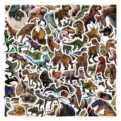 110 Dinosauro Dinosauro Adesivi Graffiti Scooter Laptop Fai da te Adesivi Cartone Animato