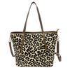 Wind Handtasche Leder Leopardenmuster Pferdehaar Mode Umhängetasche Pendler Tragetasche