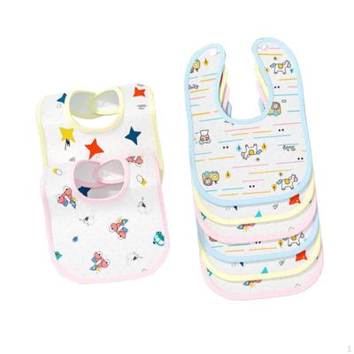 8 Pieces Baby Bib, Burp Bibs, Soft Feeding Portable Drooling Bandana Drool Bib for Girls